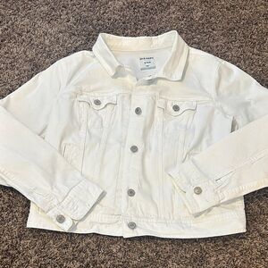 Old Navy women’s White Denim Jacket